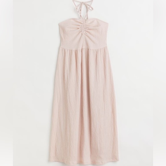 H&M | Crinkled Halterneck Dress Sz S - Picture 3 of 5